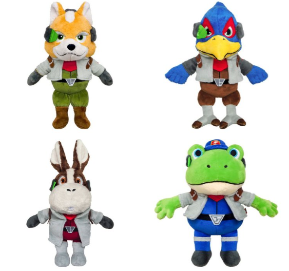 Star Fox All Star Collection Plush Star Fox 4 Pack Crew Bundle (PRE-ORDER)