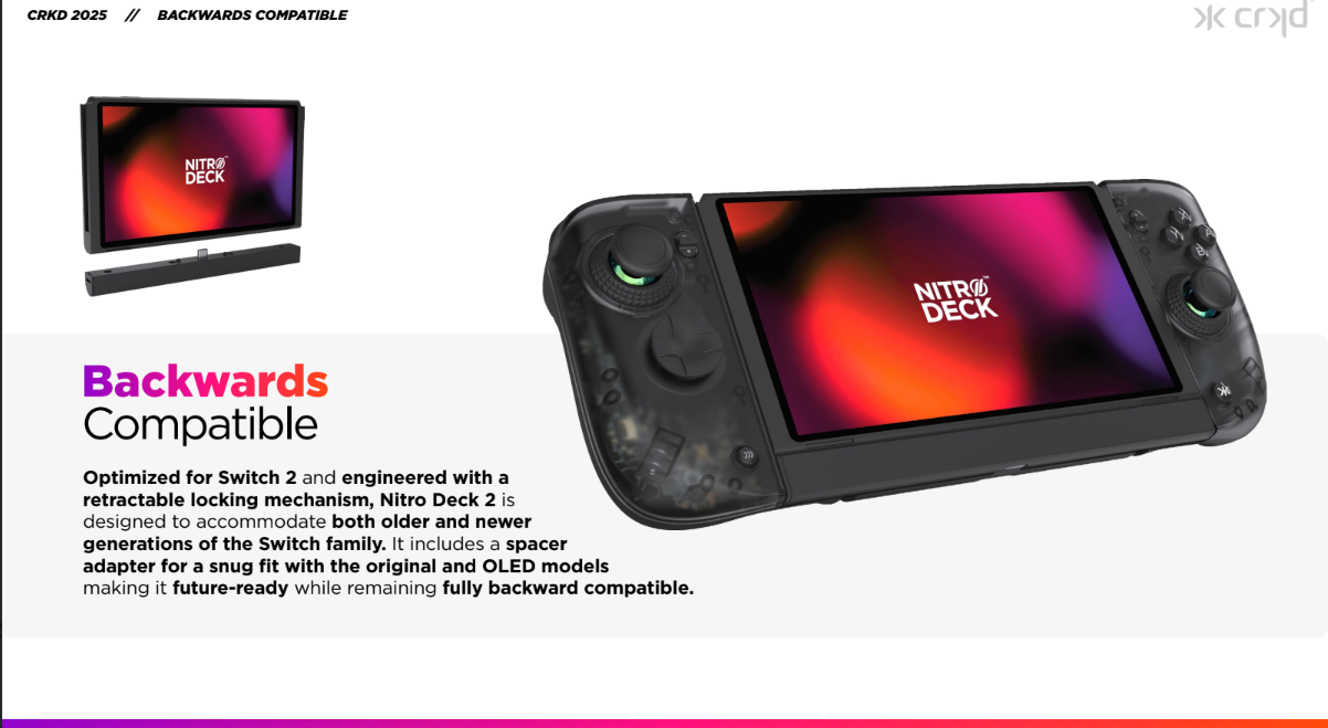 Nitro Deck 2 Smoke Black Edition - Nintendo Switch 2 (PRE-ORDER)