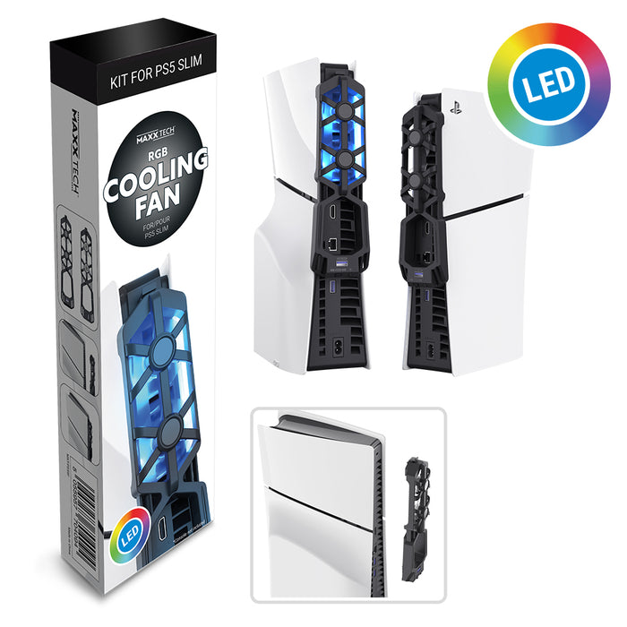 Maxx Tech RGB Fan For PS5 Slim - Playstation 5