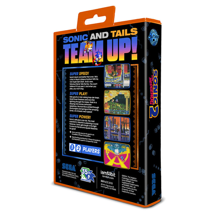 Sonic the Hedgehog 2 (35th Anniversary) - Legacy Cartridge - Sega Genesis (PRE-ORDER)