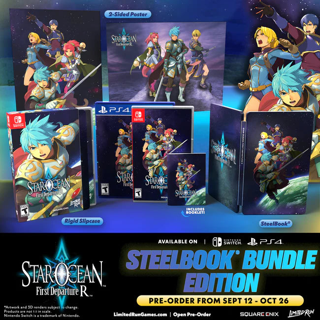 Star Ocean First Departure R SteelBook Bundle Edition (Limited Run Games #197) - Nintendo Switch