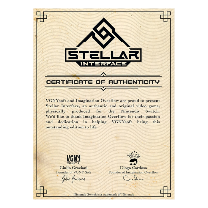 Stellar Interface (Extra Edition) - Nintendo Switch (PRE-ORDER)