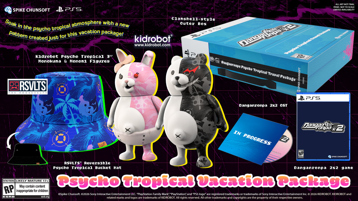 Danganronpa 2x2 [Psycho Tropical Vacation Package Edition] - Playstation 5 (PRE-ORDER)