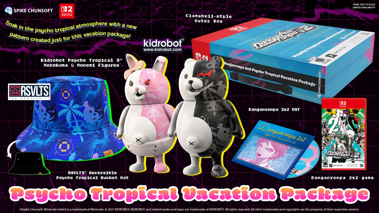 Danganronpa 2x2 [Psycho Tropical Vacation Package Edition] [Game-Key Card] - Nintendo Switch 2 (PRE-ORDER)