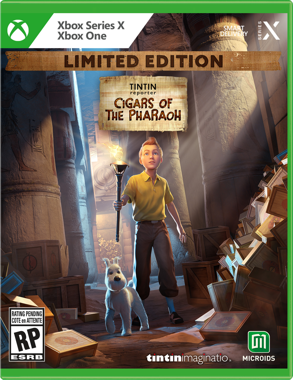 TINTIN REPORTER CIGARS OF THE PHARAOH LIMITED EDITION - XBOX ONE/XBOX —  VIDEOGAMESPLUS.CA