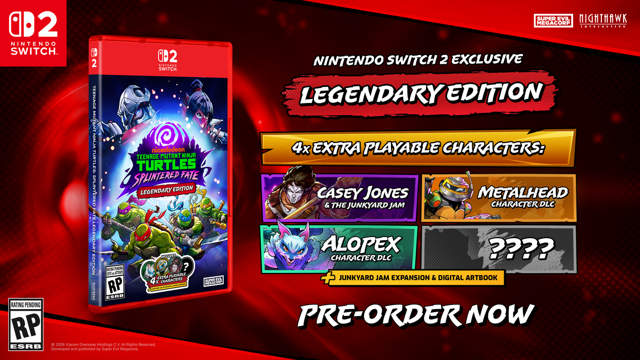 Teenage Mutant Ninja Turtles: Splintered Fate Legendary Edition - Nintendo Switch 2 (PRE-ORDER)