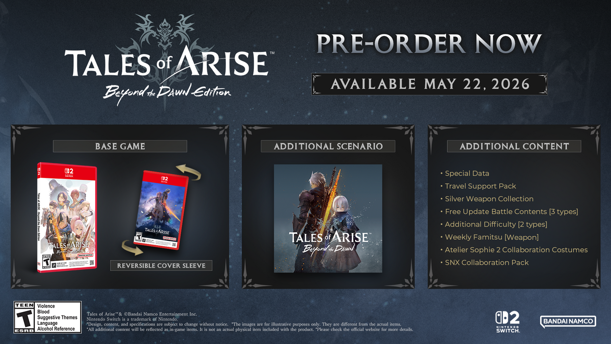 Tales of Arise Beyond the Dawn Edition [Game-Key Card] - Nintendo Switch 2
