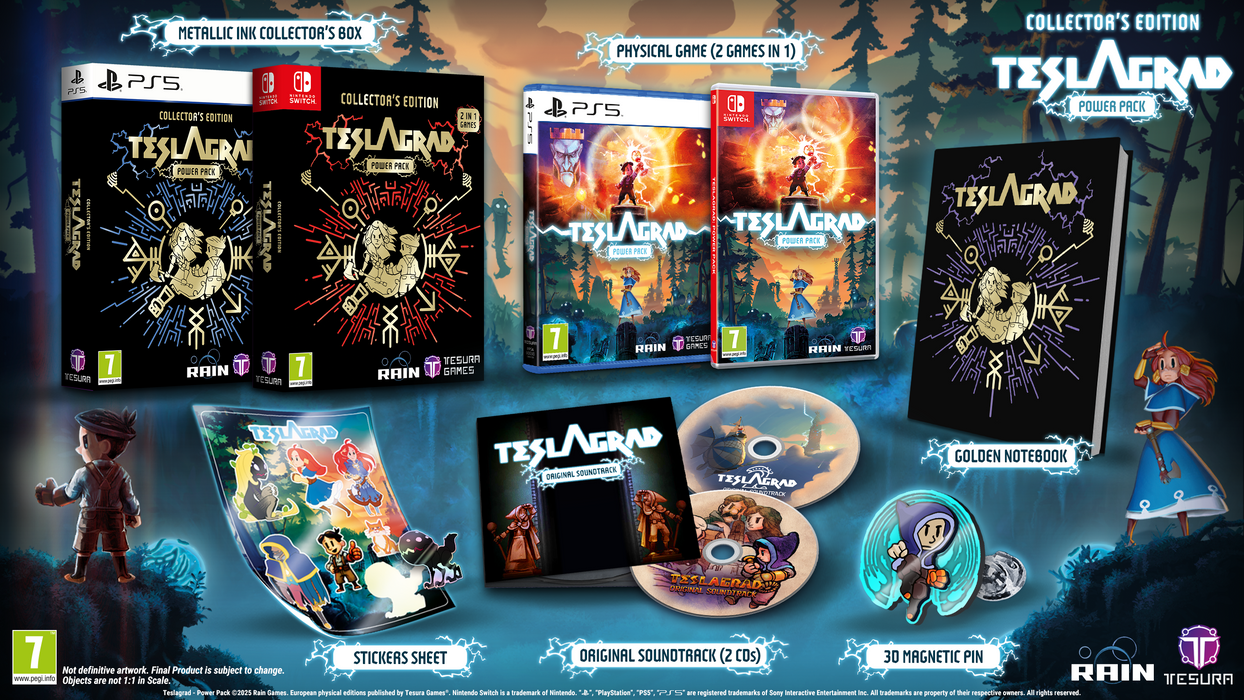 Teslagrad Power Pack (Collector's Edition) (EU Import) -  Nintendo Switch  (FREE SHIPPING)