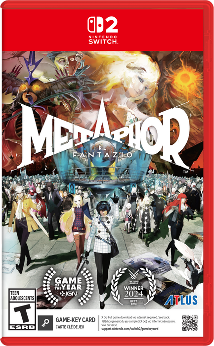 Metaphor: ReFantazio SteelBook Edition [Game-Key Card] - Nintendo Switch 2 (PRE-ORDER)