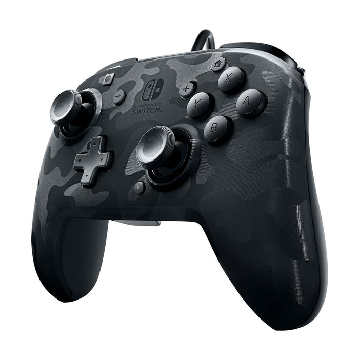 PDP Faceoff Wired Pro Controller Black Camo Nintendo Switch