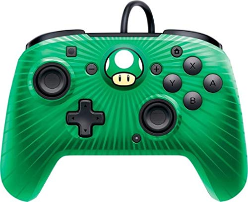 PDP Wired Green Mushroom Controller - Nintendo Switch