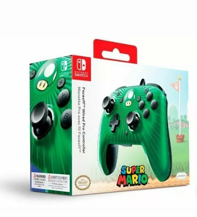 PDP Wired Green Mushroom Controller - Nintendo Switch