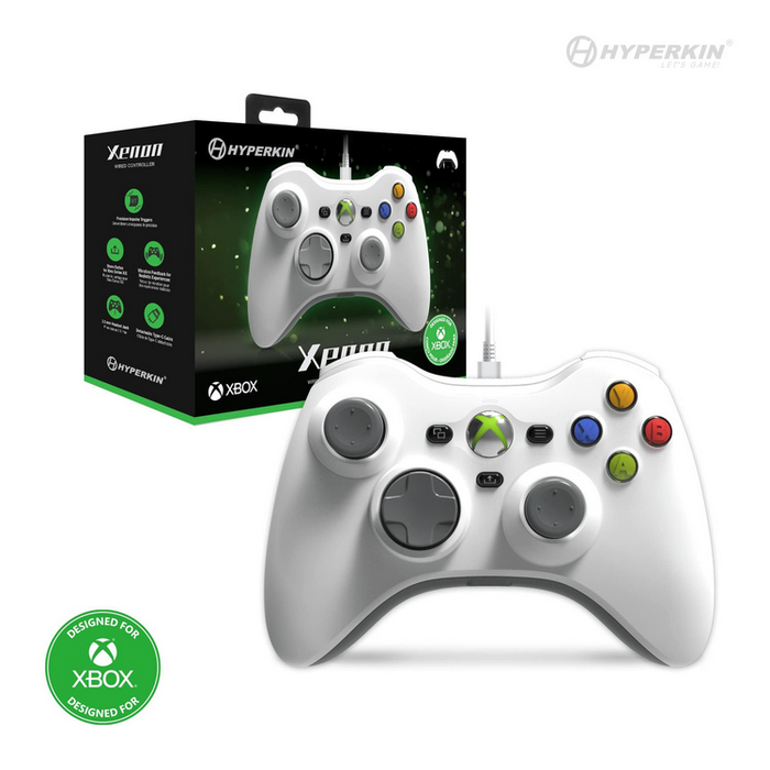 Hyperkin Xenon Wired Controller for Xbox Series X|S / XBOX1 / Windows 11|10 (White) [FREE SHIPPING]