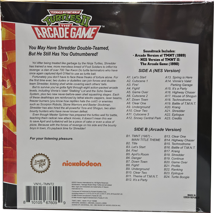 Teenage Mutant Ninja Turtles II: The Arcade Game (Black) (Limited Run Games) - Vinyl