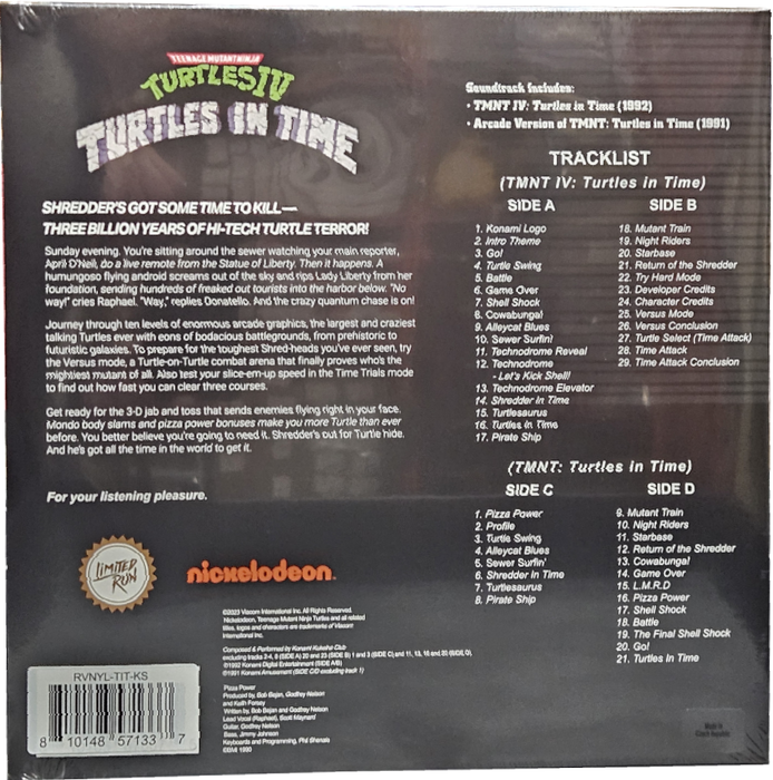 Teenage Mutant Ninja Turtles IV: Turtles in Time (Konami Variant) (Limited Run Games) - Vinyl