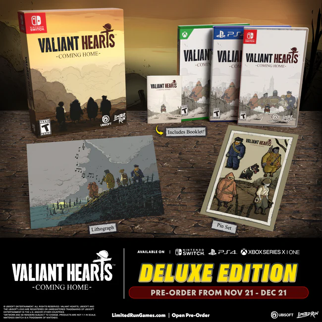 Valiant Hearts: Coming Home Deluxe Edition (Limited Run Games #304) - Nintendo Switch