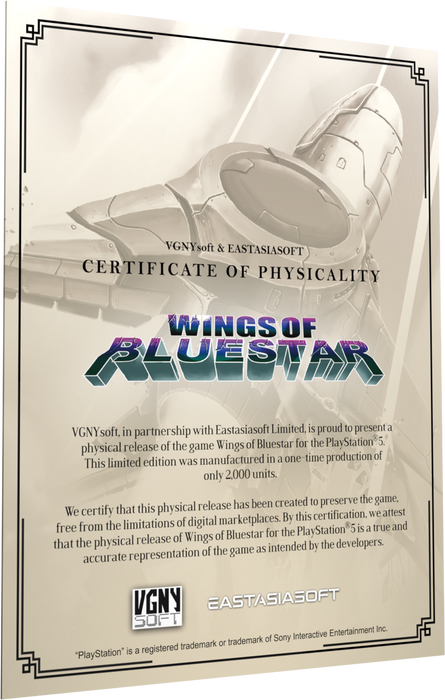 Wings of Bluestar (Standard Edition) - Playstation 5 (PRE-ORDER)