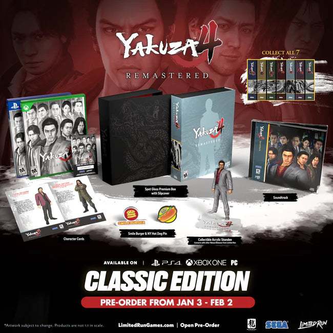 Yakuza 4 Remastered Classic Edition [Limited Run Games #580] - PlayStation 4