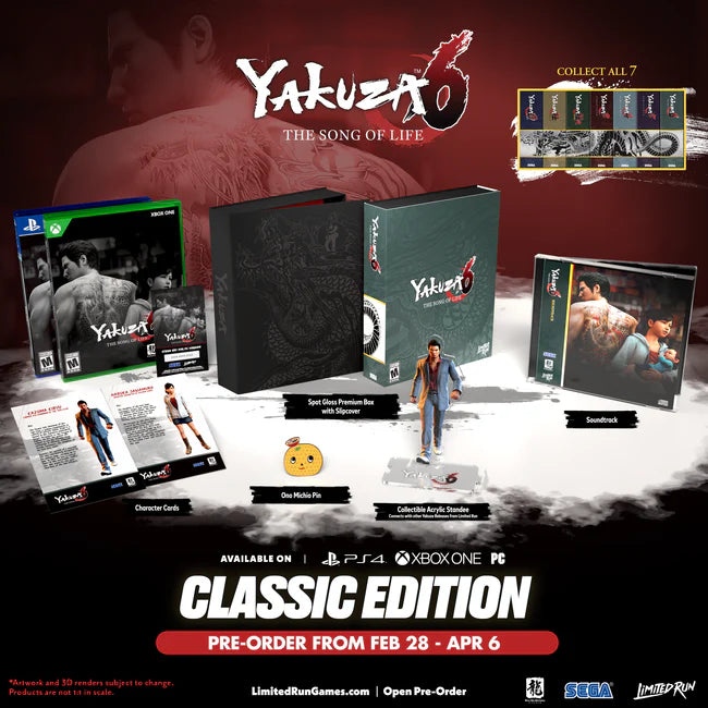 Yakuza 6: The Song of Life Classic Edition [Limited Run Games #584] - PlayStation 4