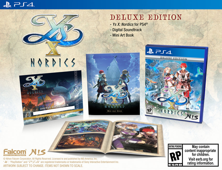 Ys X: Nordics - Deluxe Edition - PS4 [FREE SHIPPING] (PRE-ORDER)