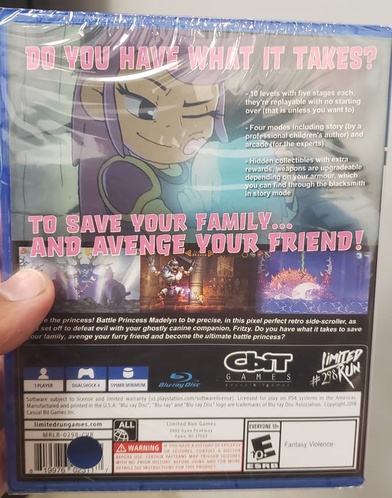 Battle Princess Madelyn [LIMITED RUN GAMES #298] (Barcode - Hole-punched) - PlayStation 4