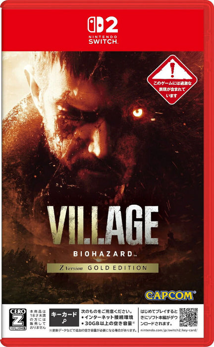 Biohazard Village Z Version [Gold Edition] (JPN Import -Multi-Language) [Game-Key Card] - Nintendo Switch 2 (PRE-ORDER)
