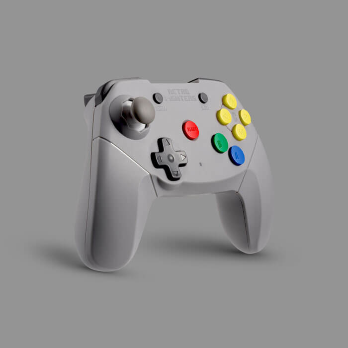 Retro Fighters Brawler64 Wireless Edition Controller [Gray] - Nintendo 64