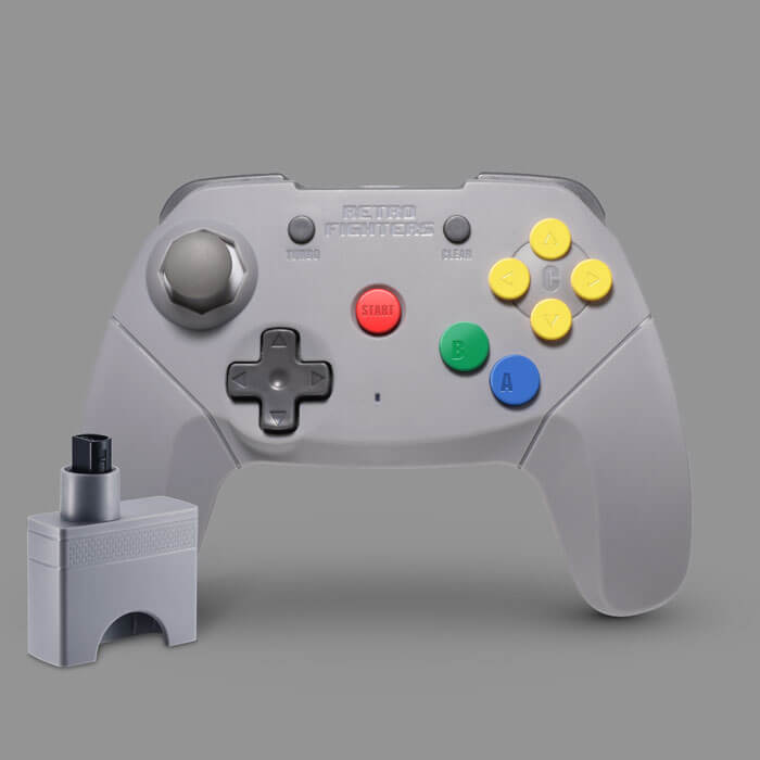 Retro Fighters Brawler64 Wireless Edition Controller [Gray] - Nintendo ...