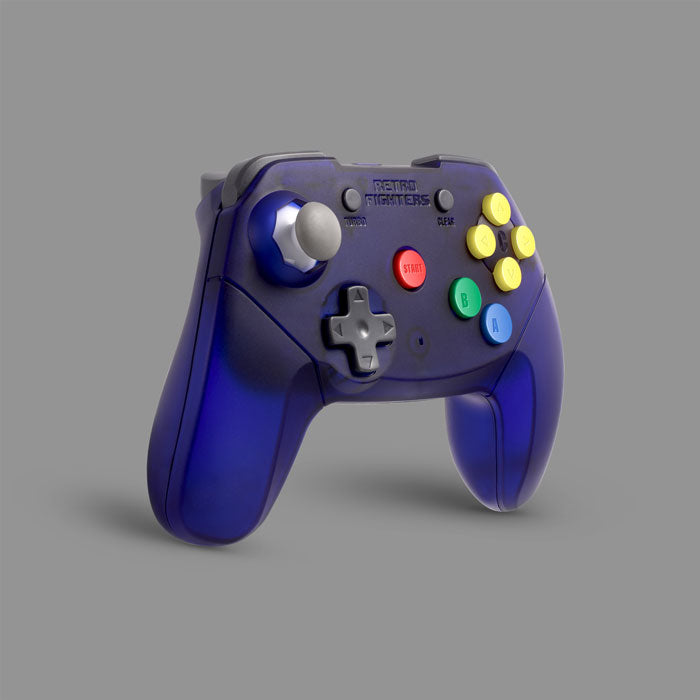 Retro Fighters Brawler64 Wireless Edition Controller [Transparent Purple] - Nintendo 64