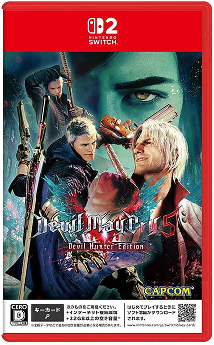 Devil May Cry 5 [Devil Hunter Edition] [JPN Import - Multi Language] [Game-Key Card] - Nintendo Switch 2 (PRE-ORDER)
