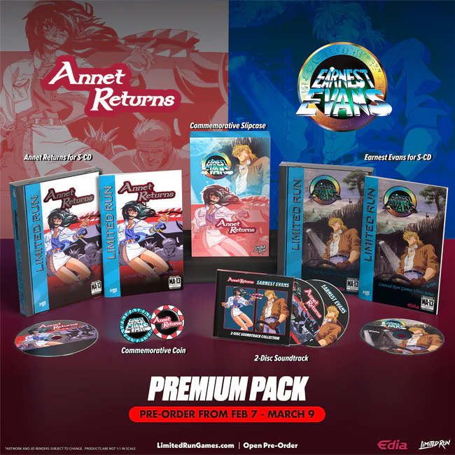 Earnest Evans & Annet Returns Premium Pack [Limited Run Games] - Sega CD