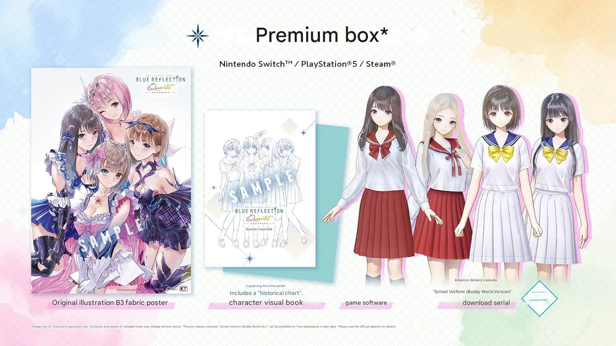 Blue Reflection Quartet: Shoujo-tachi no Kiseki (Premium Edition) (JPN Import - Multi-Language) - Nintendo Switch (PRE-ORDER)