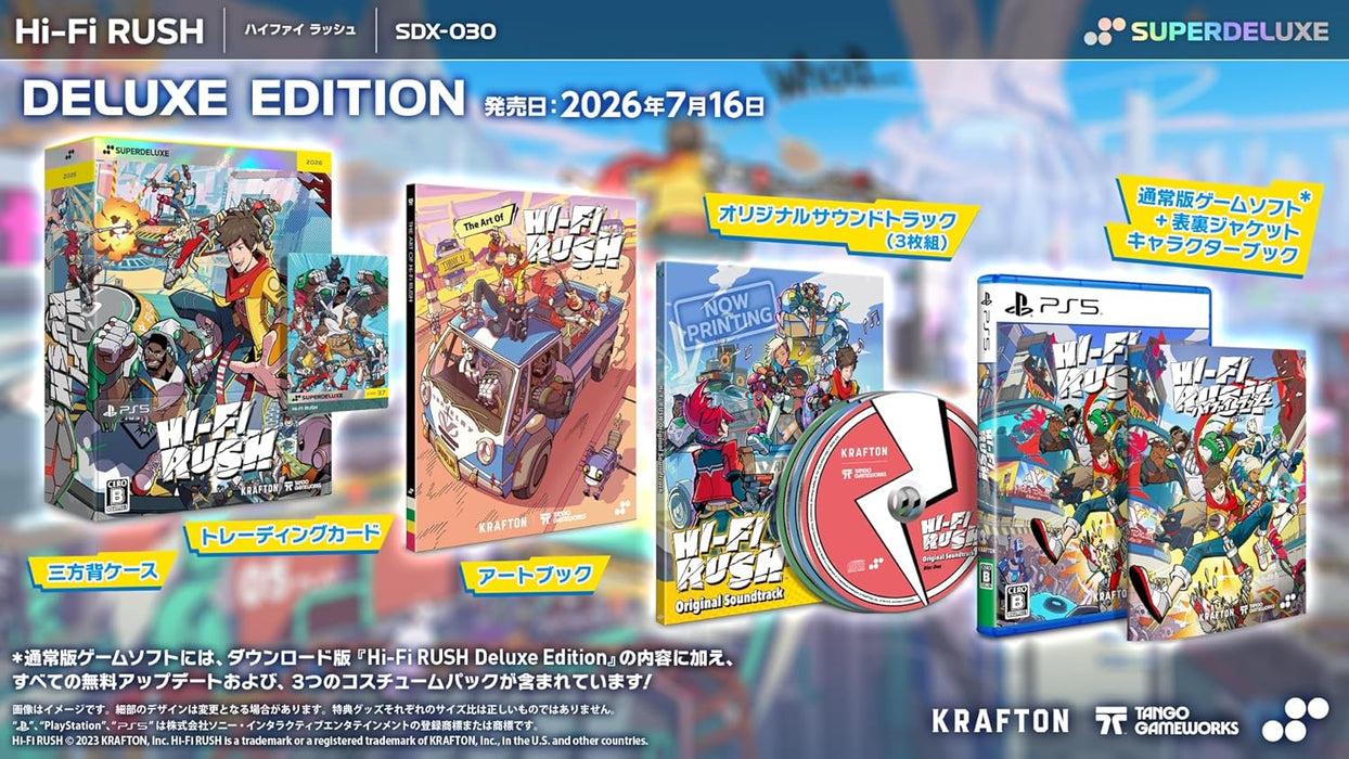 Hi-Fi RUSH [Deluxe Edition] (JPN Import - Multi-Language) - Playstation 5 (PRE-ORDER)