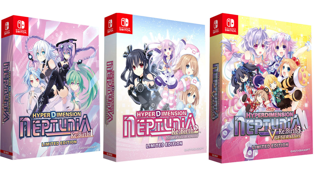 Hyperdimension Neptunia Re;Birth 1,2,3 [Limited Edition] Bundle (Asian English Multi-Language) - Nintendo Switch
