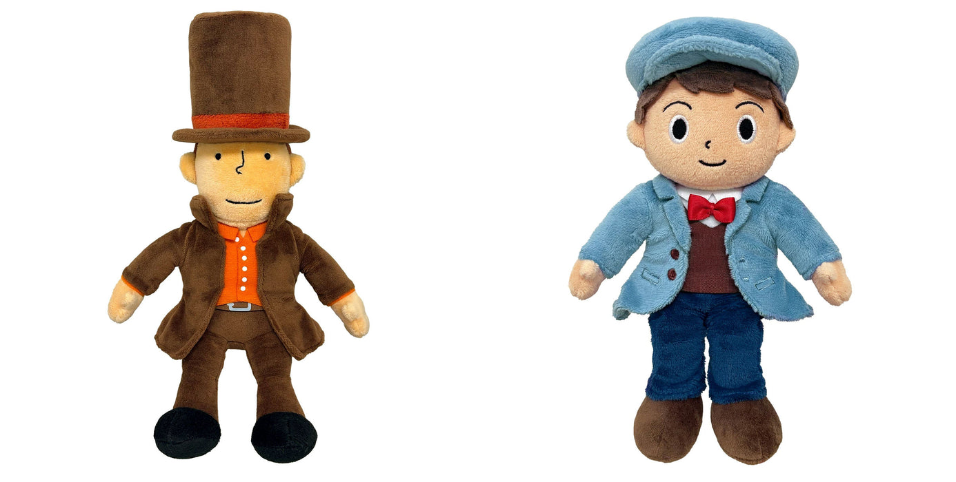 Professor Layton and the New World of Steam Plush Toy: Professor Layton & Luke Mega Bundle (PRE-ORDER)