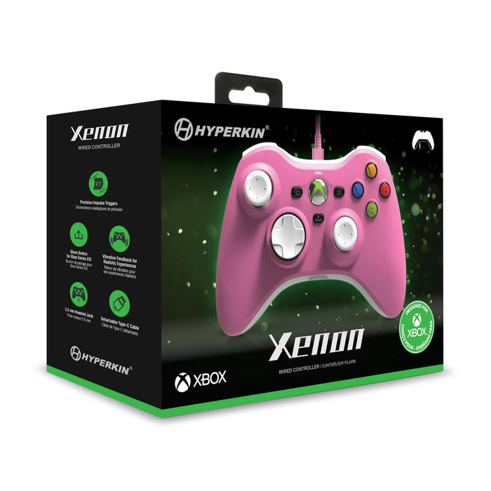 Hyperkin Xenon Wired Controller for Xbox Series X|S / XBOX1 / Windows 11|10 (Pink) [FREE SHIPPING]