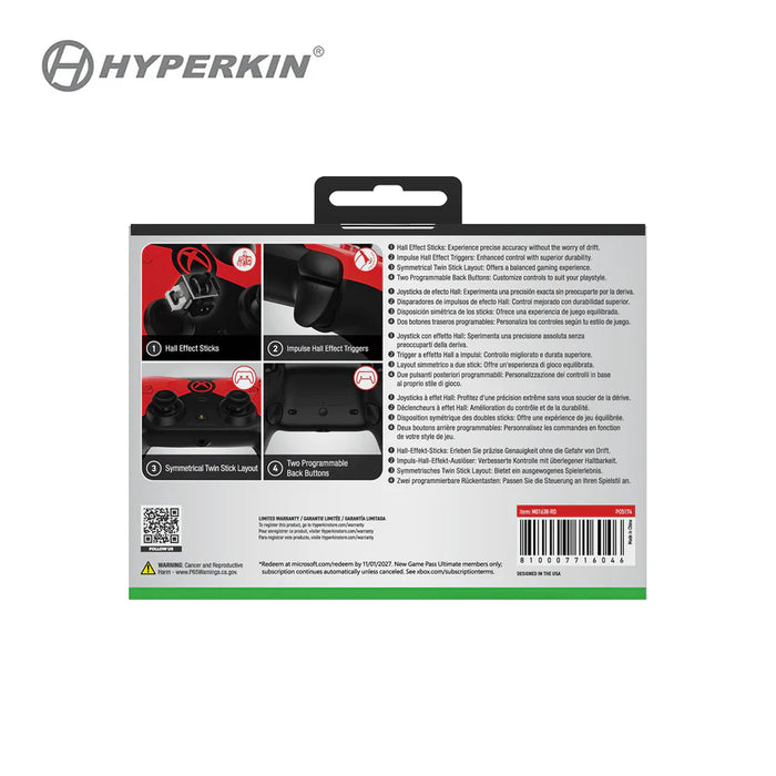 Hyperkin - THE COMPETITOR WIRED CONTROLLER XBS/PC (RED)
