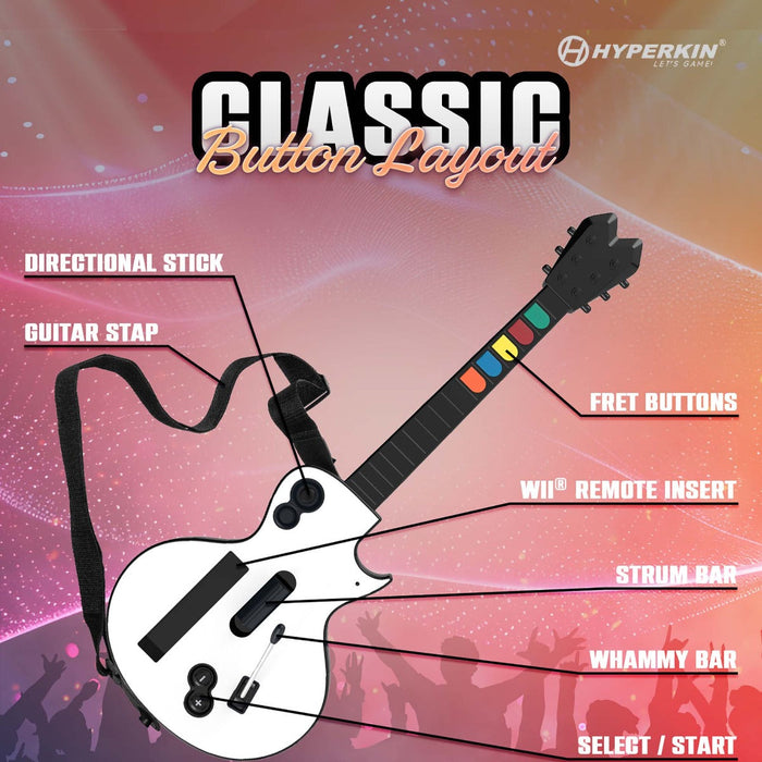 Hyper Strummer Guitar Nintendo Wii (Free Shipping)