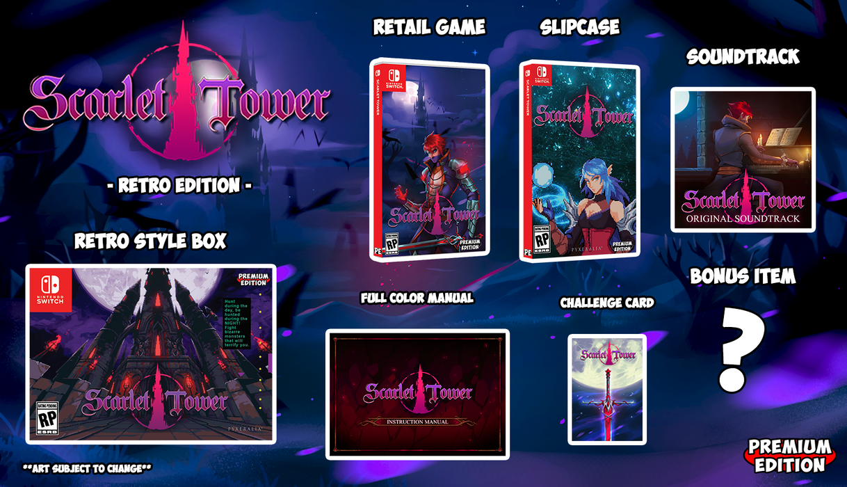 Scarlet Tower [RETRO EDITION] [PREMIUM EDITION GAMES SERIES 8] - Nintendo Switch (PRE-ORDER)