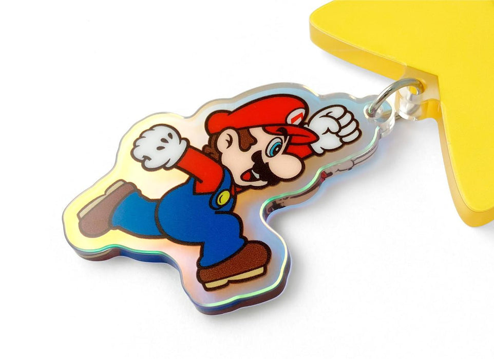 Super Mario Decoration Charm Super Star Keychain [JPN Import]