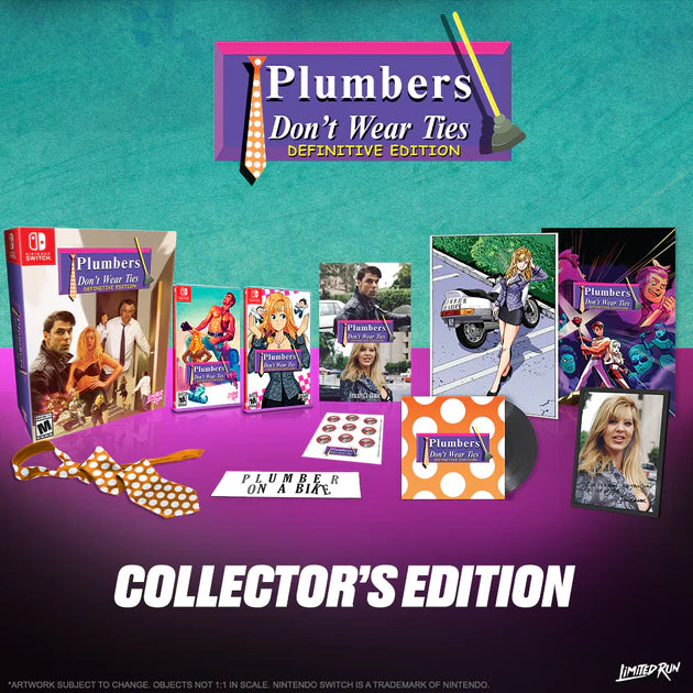 Plumbers Don’t Wear Ties: Definitive Edition Collector's Edition [LIMITED RUN GAMES #204] - Nintendo Switch