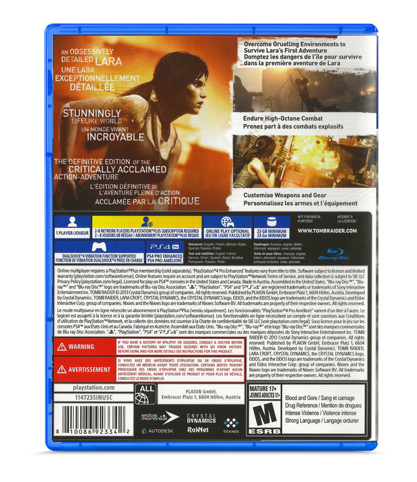 Tomb Raider: Definitive Edition - Playstation 4