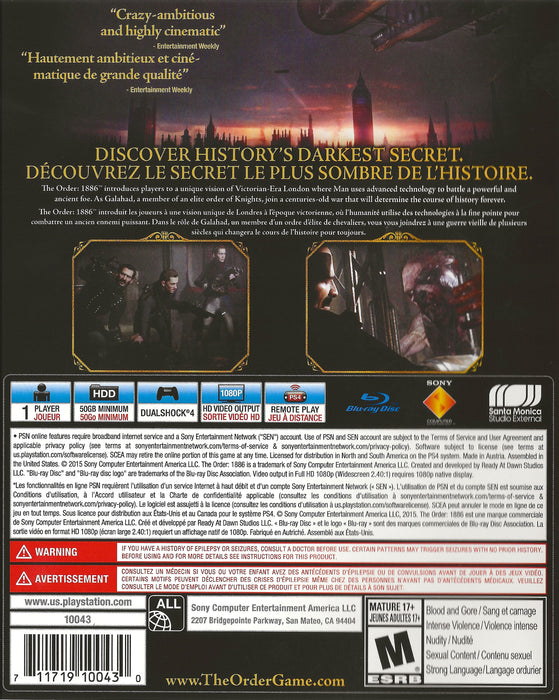 The Order 1886 - Playstation 4