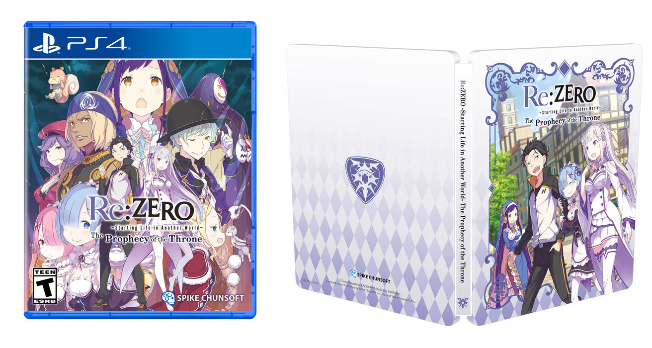 Re: Zero - Starting Life In Another World: The Prophecy Of The Throne [Standard Edition + SteelBook Bundle] - Playstation 4