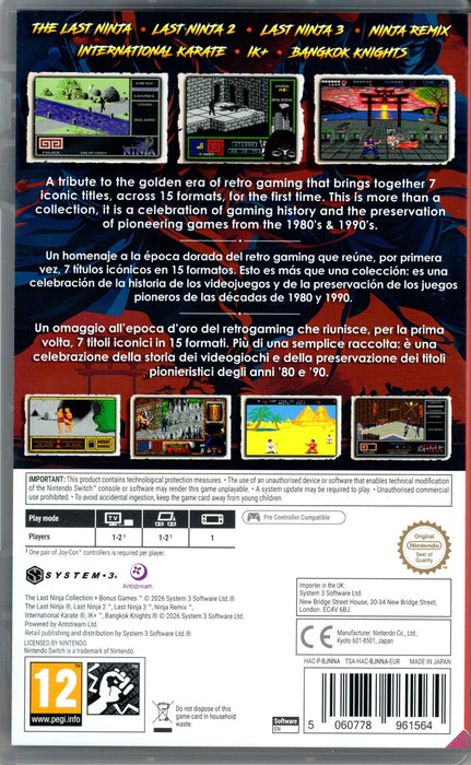 The Last Ninja Collection + Bonus Games [EU Import] - Nintendo