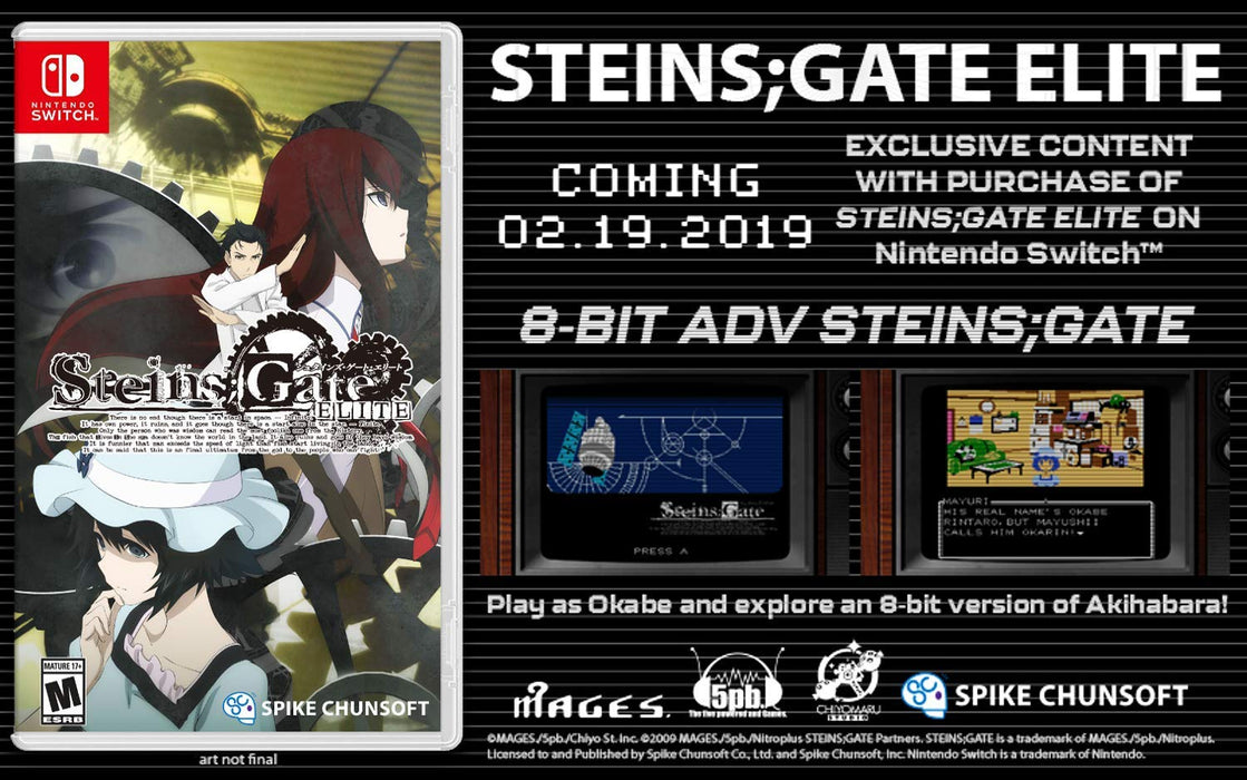 Steins;Gate Elite - Nintendo Switch — VIDEOGAMESPLUS.CA