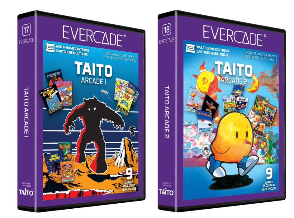 Evercade Taito Arcade 1 & Taito Arcade 2 Combo Pack  (Free Shipping)