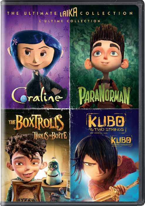 THE UTIMATE LAIKA COLLECTION CORALINE/PARANORMAN/ THE BOXTROLLS/ KUBO - DVD
