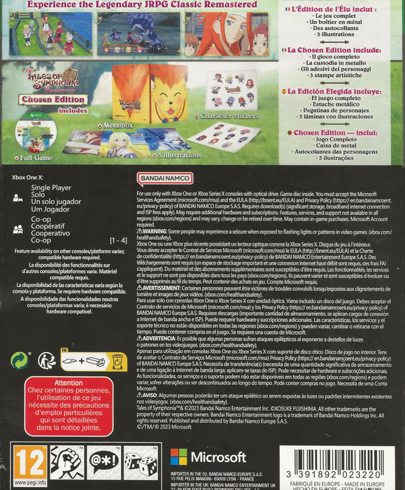 Tales of Symphonia Remastered [Chosen Edition] [EU Import] - Xbox One