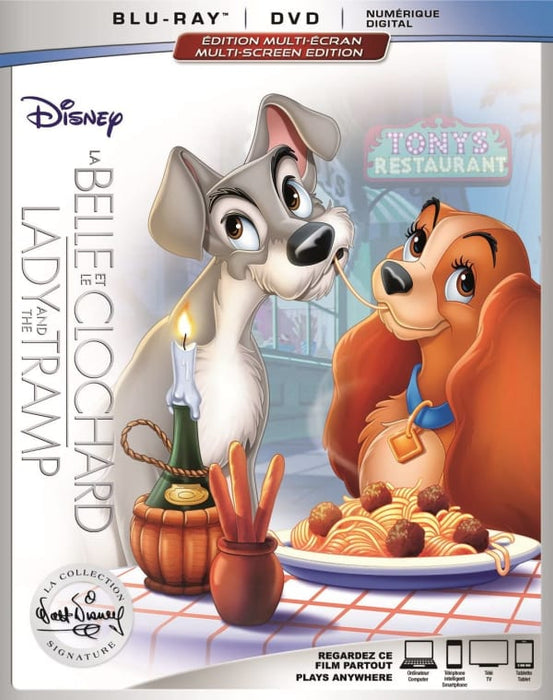 Lady and the Tramp Signature Collection (2018) - Blu- ray/DVD Combo